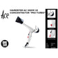 Ace Hair Dryer 3 Heat Settings Plastic White 2 Speed 2000W "Pro Turbo"