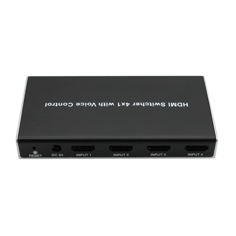 HDCVT 4x1 HDMI 2.0 Switch with Voice Control