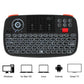 Rii Wireless QWERTY Backlit Gamepad Touchpad | Keyboard | Bumpers | Scroll Wheel - Black