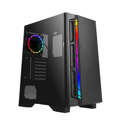 Antec NX400 ARGB LED Tempered Glass Side (GPU 330mm) ATX | Micro ATX | ITX Gaming Chassis - Black
