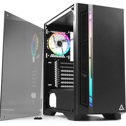 Antec NX400 ARGB LED Tempered Glass Side (GPU 330mm) ATX | Micro ATX | ITX Gaming Chassis - Black