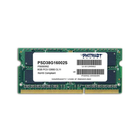 Patriot Signature Line 8GB DDR3 1600MHz SO-DIMM Dual Rank