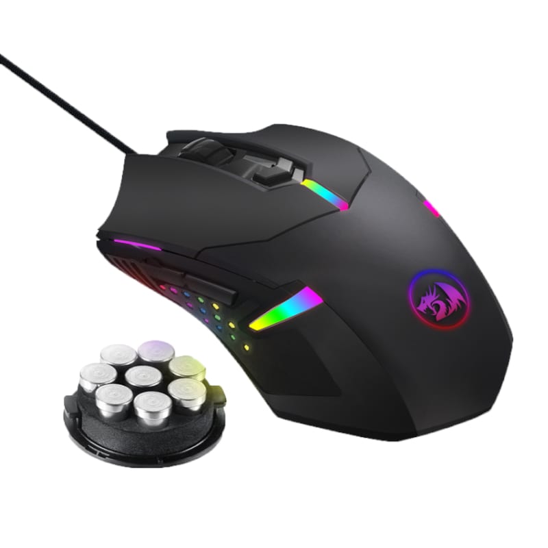 Redragon CENTROPHORUS 7200DPI RGB Gaming Mouse - Black