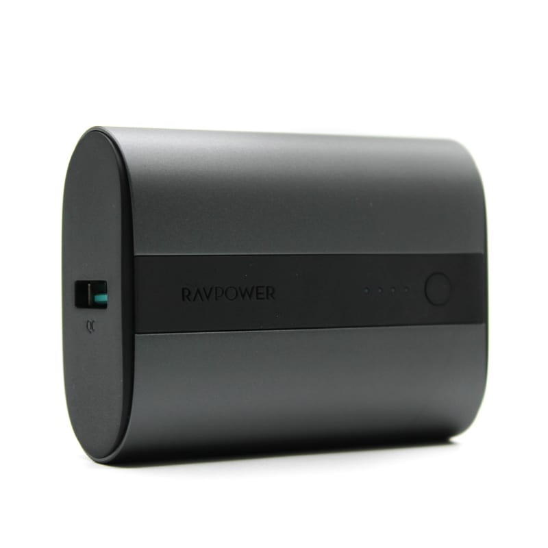 RAVPOWER 10000mAh 1x USB |1x Type-C PD18W/QC3.0 Power Bank - Dark Grey