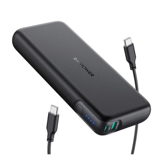 RAVPOWER 20000mAh 60W Power Bank | 2 x USB | - Black