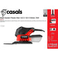 Casals Multi Sander Plastic Red 132 X 132 X 93mm 75W