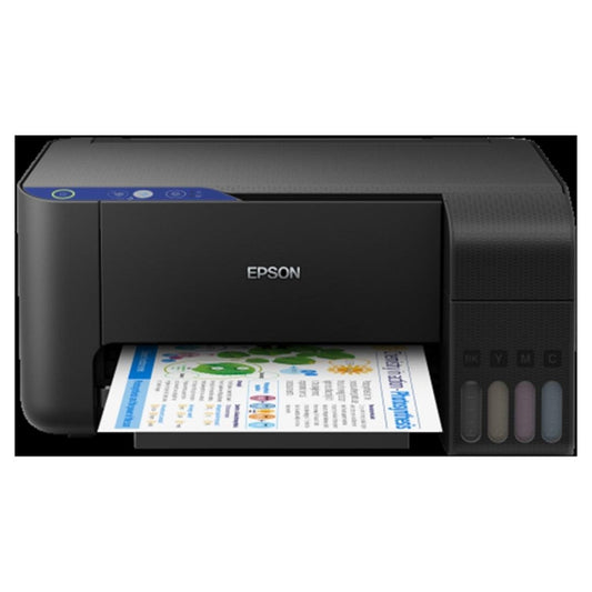 Epson L3111 33ppm Mono 15ppm Colour A4 Print Scan Copy incl ink - Blue Panel Design