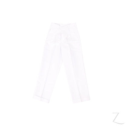 Beltloop Trouser - White