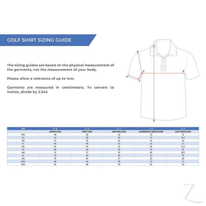 Golf Shirt Plain - White/Navy