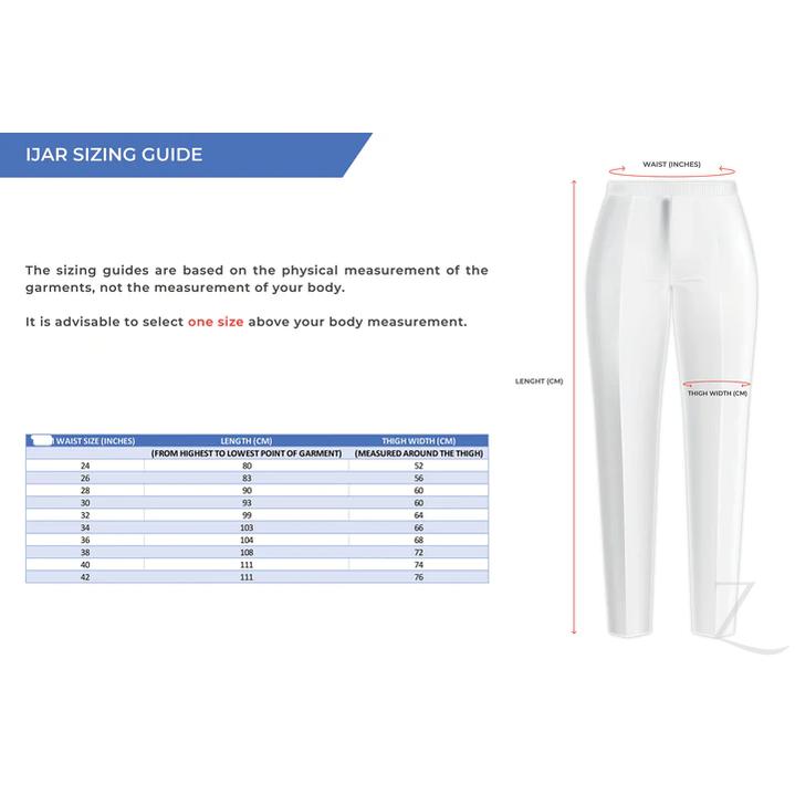Elasticated Plain Pants - White Poly Cotton