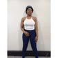 Ladies Cropped Stretchy Fitted Cami Vest | Plain | "Kusha"