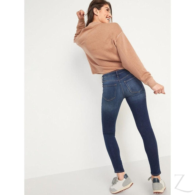 Ladies Super Skinny Stretchy Strong Denim Jeans | Plus Sizes | "Samina"