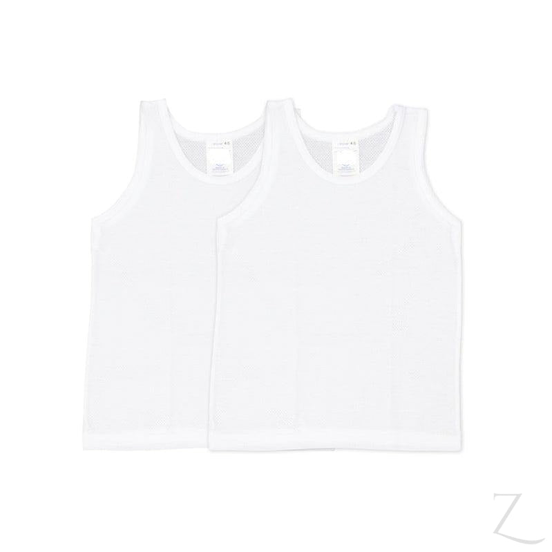 Buy-Boys Vests ( 2pk ) - White-4-5-Online-in South Africa-on Zalemart