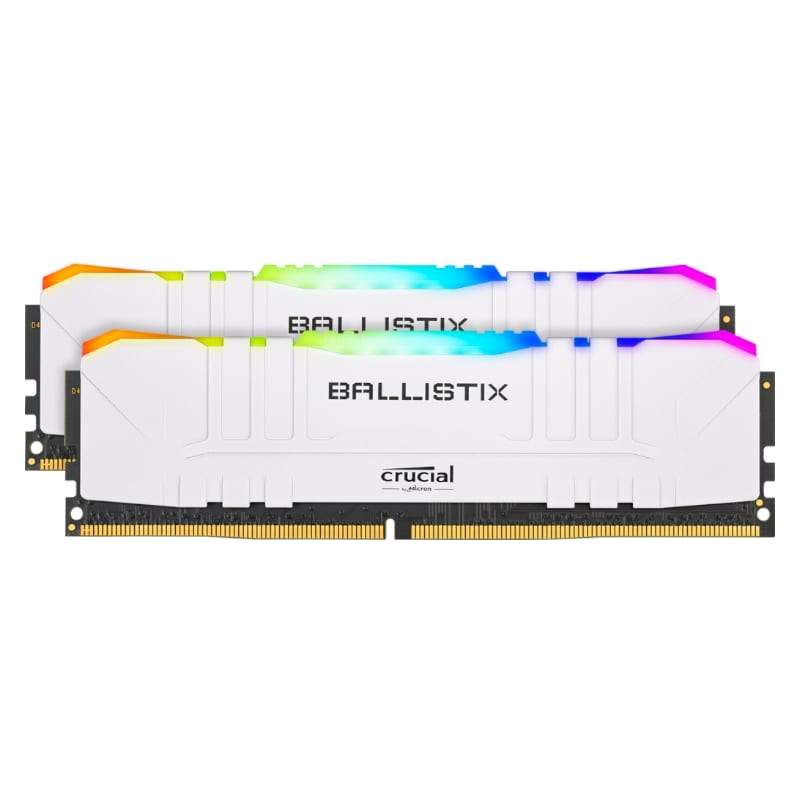 Buy-Crucial Ballistix RGB 32GBKit (2x16GB) DDR4 3200MHz Desktop Gaming Memory - White-Online-in South Africa-on Zalemart