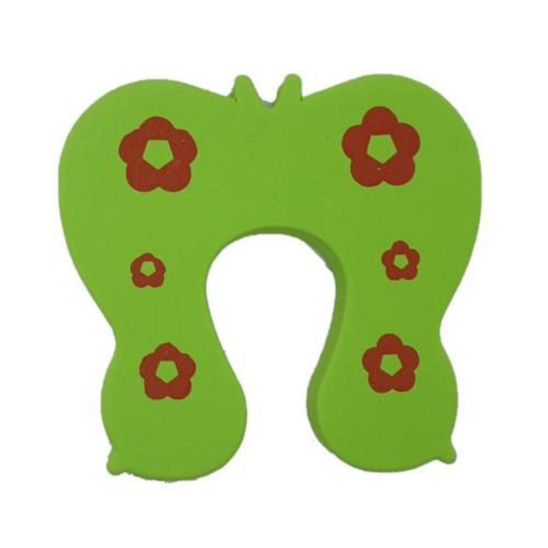 Foam Door Stopper - Green Butterfly - Zalemart