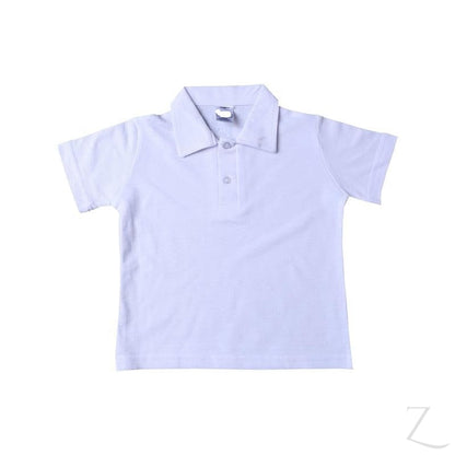 Buy-Golf Shirt Plain - White Self Collar-Age 4-5-Online-in South Africa-on Zalemart