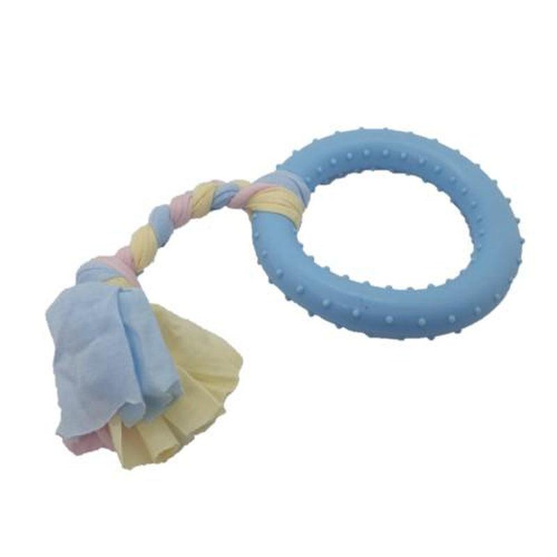 Large Puppy Teething Ring- ASSORTED COLOURS - Zalemart