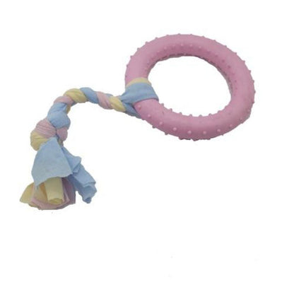 Large Puppy Teething Ring- ASSORTED COLOURS - Zalemart