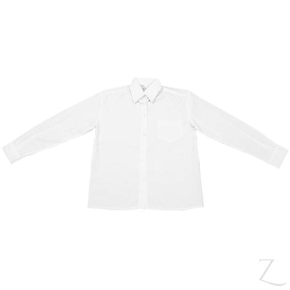 Buy-Longsleeve Raised Collar Blouse - White-26-Online-in South Africa-on Zalemart