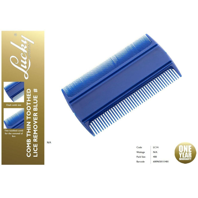 Buy-Lucky Comb Thin Toothed Lice Remover Plastic Blue-Online-in South Africa-on Zalemart