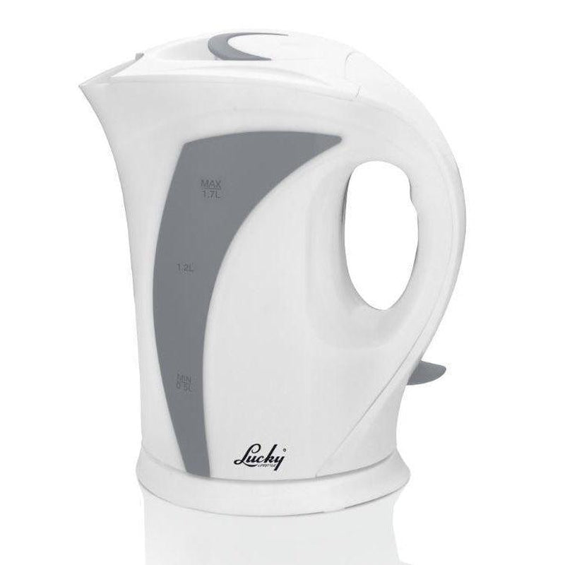 Buy-Lucky Kettle Cordless Plastic White 1.7L 2200W-Online-in South Africa-on Zalemart