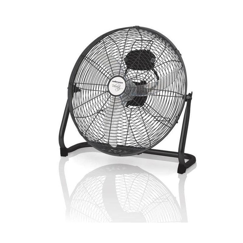 Buy-Mellerware Fan 3 Speed Floor Fan Steel Black 45cm 60W "Velocity 18"-Online-in South Africa-on Zalemart