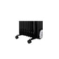 Buy-Mellerware Heater 9 Fin Oil Filled Steel Black 3 Heat Settings 2000W "Mohabi 2000"-Online-in South Africa-on Zalemart