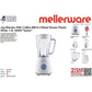 Buy-Mellerware Jug Blender With Coffee Mill & 4 Metal Straws Plastic White 1.5L 500W "Sylvio"-Online-in South Africa-on Zalemart