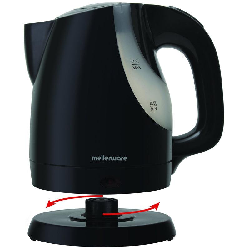 Buy-Mellerware Kettle 360 Degree Cordless Plastic Black 0.9L 1300W "Piccolo"-Online-in South Africa-on Zalemart
