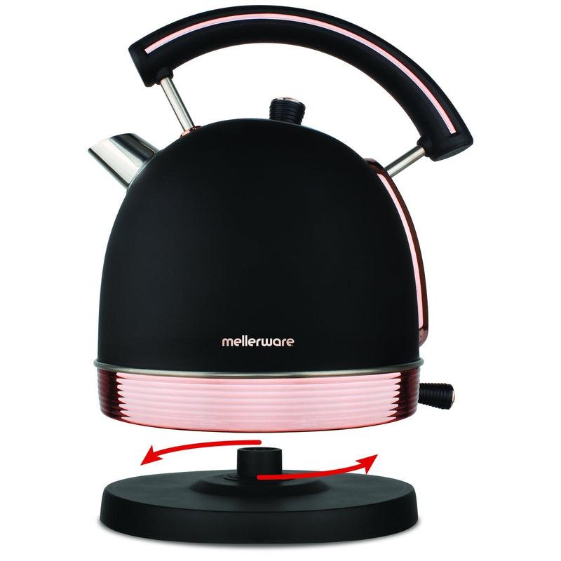 Buy-Mellerware Kettle 360 Degree Cordless Stainless Steel Black 1.8L 2200W "Rose Gold"-Online-in South Africa-on Zalemart