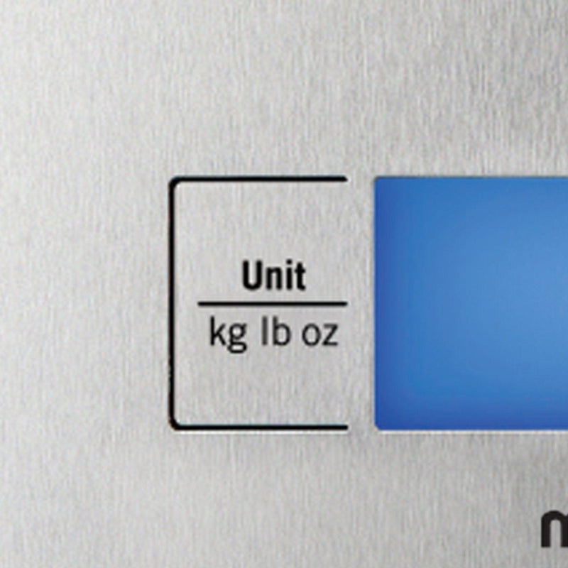 Buy-Mellerware Kitchen Scale Battery Operated LCD Display Stainless Steel Brushed 5kg 4.5V "Saxony"-Online-in South Africa-on Zalemart