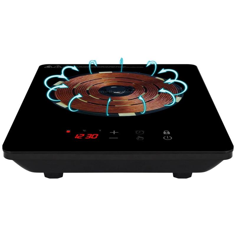 Buy-Mellerware Pack | 5 Piece Black Induction Cooker And Pot Set 1800W "Capri"-Online-in South Africa-on Zalemart