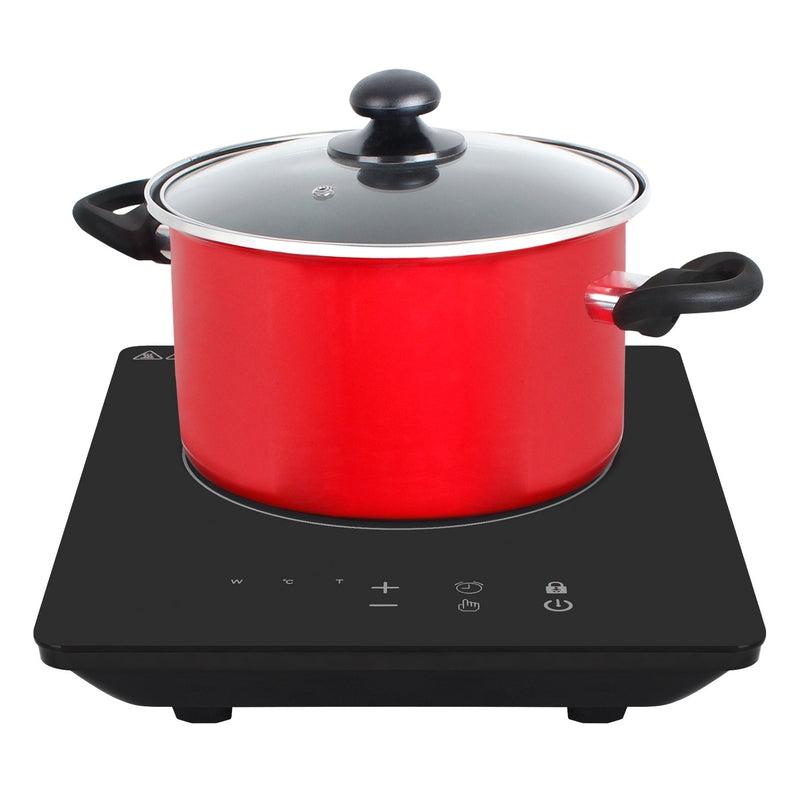 Buy-Mellerware Pack | 5 Piece Black Induction Cooker And Pot Set 1800W "Capri"-Online-in South Africa-on Zalemart