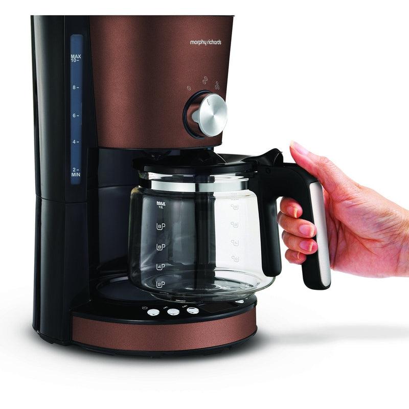 Buy-Morphy Richards Coffee Maker Drip Filter Digital Bronze 1.2L 1000W "Evoke"-Online-in South Africa-on Zalemart