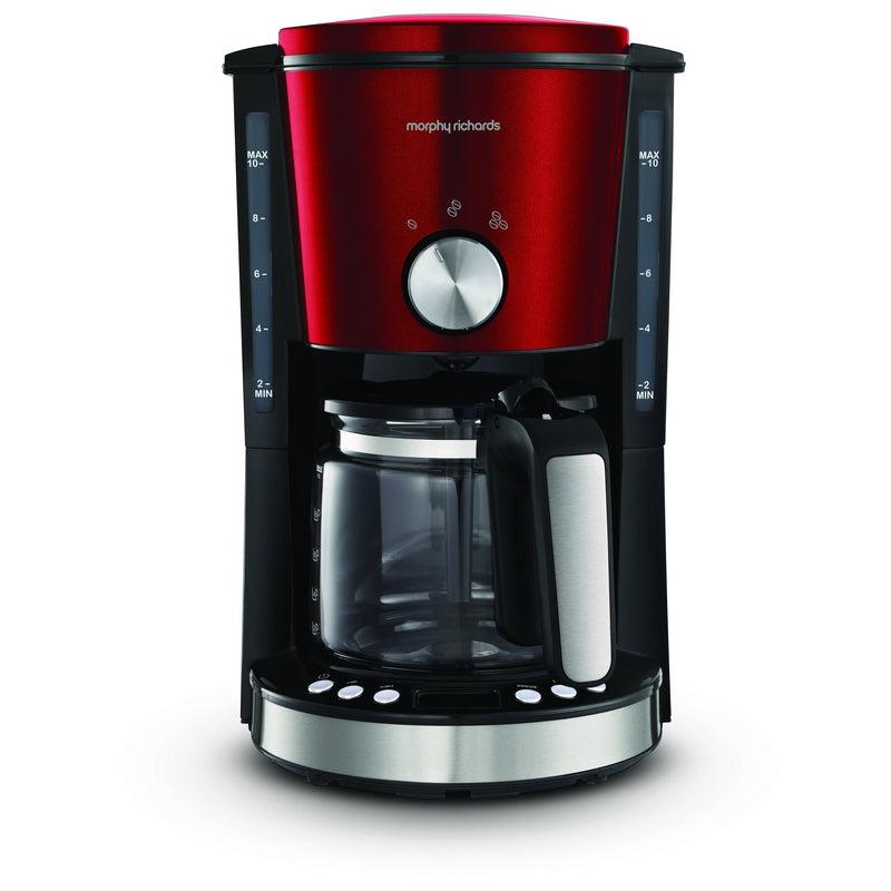 Buy-Morphy Richards Coffee Maker Drip Filter Digital Red 1.2L 1000W "Evoke"-Online-in South Africa-on Zalemart