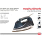Buy-Morphy Richards Iron Steam / Dry / Spray Stainless Steel Blue 400ml 3100W "Turbo Steam Pro"-Online-in South Africa-on Zalemart