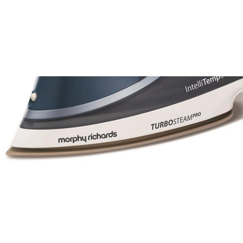 Buy-Morphy Richards Iron Steam / Dry / Spray Stainless Steel Blue 400ml 3100W "Turbo Steam Pro"-Online-in South Africa-on Zalemart
