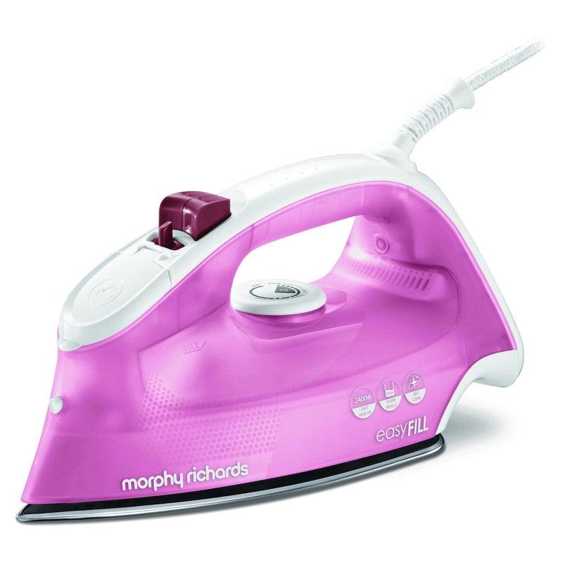 Buy-Morphy Richards Iron Steam / Dry / Spray Stainless Steel Pink 350ml 2400W "Easy Fill"-Online-in South Africa-on Zalemart