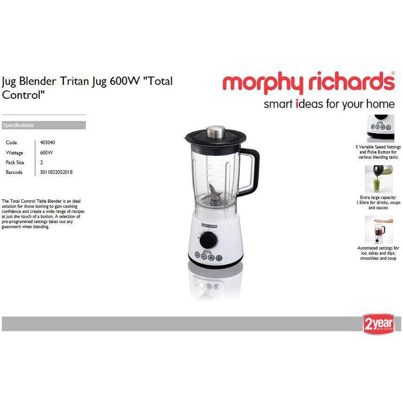 Buy-Morphy Richards Jug Blender Tritan Jug 600W "Total Control"-Online-in South Africa-on Zalemart