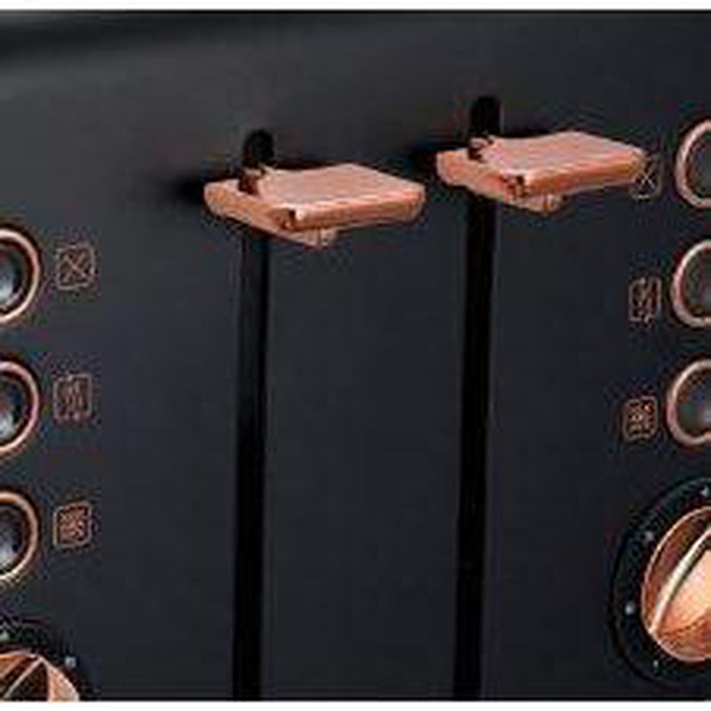 Buy-Morphy Richards Toaster 4 Slice Stainless Steel Black 1800W "Accents Rose Gold"-Online-in South Africa-on Zalemart
