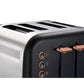 Buy-Morphy Richards Toaster 4 Slice Stainless Steel Black 1800W "Accents Rose Gold"-Online-in South Africa-on Zalemart
