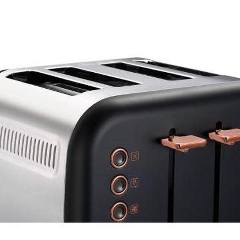 Buy-Morphy Richards Toaster 4 Slice Stainless Steel Black 1800W "Accents Rose Gold"-Online-in South Africa-on Zalemart
