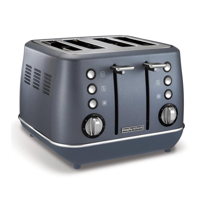 Buy-Morphy Richards Toaster 4 Slice Stainless Steel Blue 1800W "Evoke"-Online-in South Africa-on Zalemart