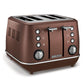 Buy-Morphy Richards Toaster 4 Slice Stainless Steel Bronze 1800W "Evoke"-Online-in South Africa-on Zalemart