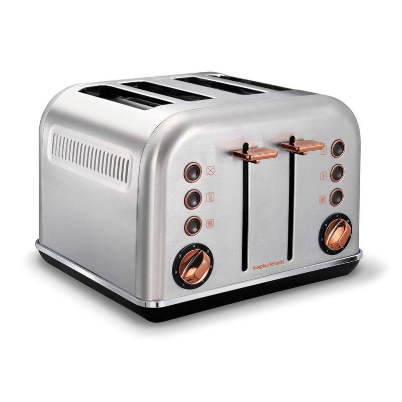 Buy-Morphy Richards Toaster 4 Slice Stainless Steel Brushed 1800W "Accents Rose Gold"-Online-in South Africa-on Zalemart