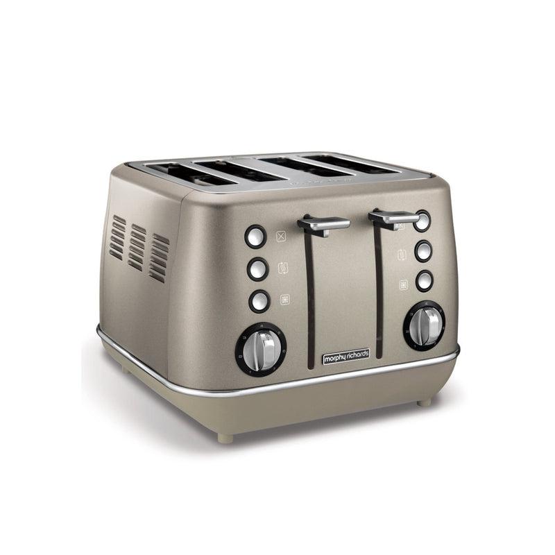 Buy-Morphy Richards Toaster 4 Slice Stainless Steel Platinum 1800W "Evoke"-Online-in South Africa-on Zalemart