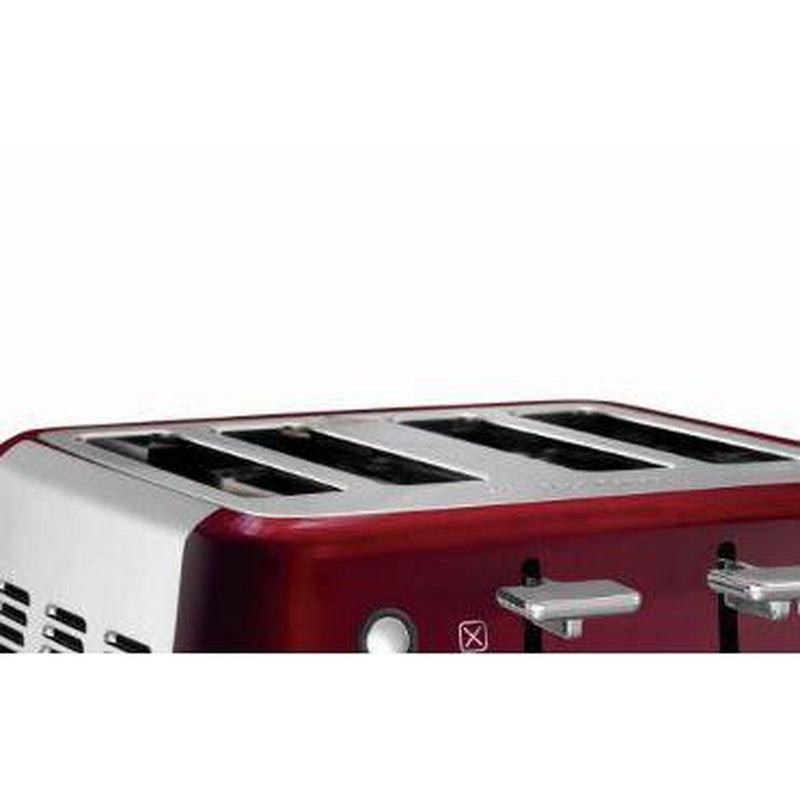 Buy-Morphy Richards Toaster 4 Slice Stainless Steel Red 1800W "Evoke"-Online-in South Africa-on Zalemart
