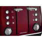 Buy-Morphy Richards Toaster 4 Slice Stainless Steel Red 1800W "Evoke"-Online-in South Africa-on Zalemart