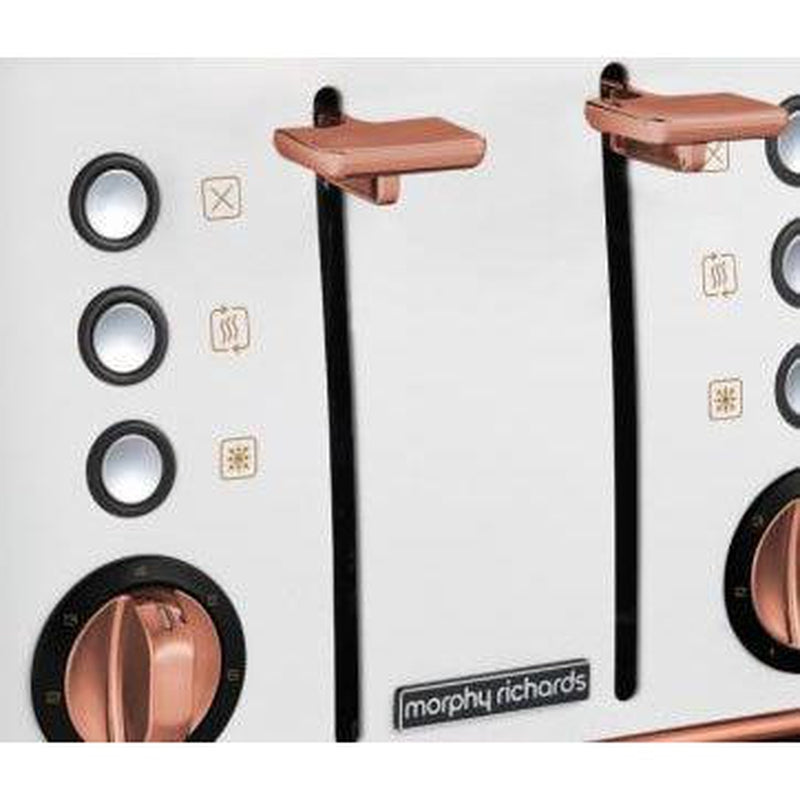 Buy-Morphy Richards Toaster 4 Slice Stainless Steel White 1800W "Evoke Rose Gold"-Online-in South Africa-on Zalemart