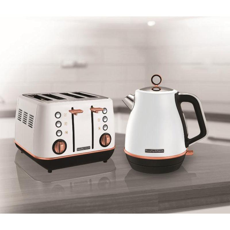 Buy-Morphy Richards Toaster 4 Slice Stainless Steel White 1800W "Evoke Rose Gold"-Online-in South Africa-on Zalemart